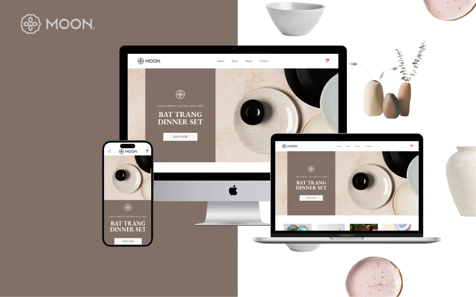 Moon ceramic